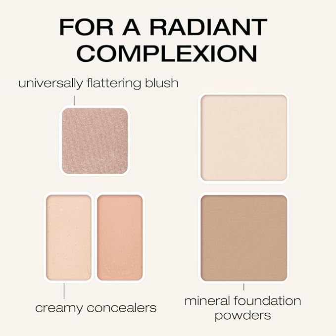 Woosh Beauty Fold Out Complexion | Travel Makeup Palette, Cream & Powder, 6 Shades