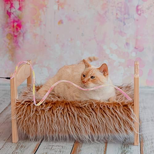 Sumind 3 Pieces Jungle Cat Wand Toys,Rainbow Color