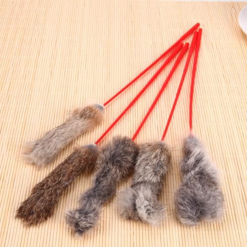 5pcs Cats Stick Pet Toy Long Strip Teaser for Cats