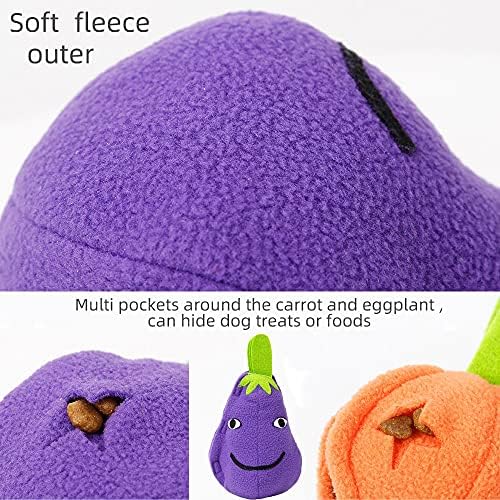 AWOOF 3 in 1 Squeaky Soft Plush Dog Chew Toy, Interactive Dog Toys