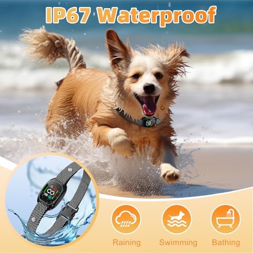 Smart Bark Collar for Small Dogs 5-18lbs - Rechargeable Dog Bark Collar with Sound & Vibration Modes, Long Battery Life,IP67 Waterproof e-Collar for Humane Training (1 pcs)
