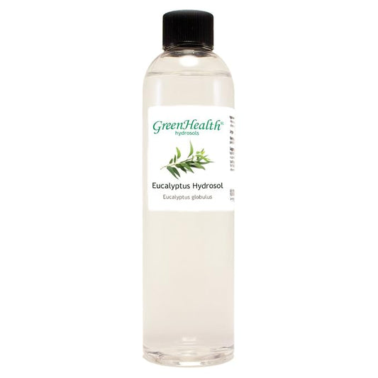 GreenHealth Eucalyptus Hydrosol Floral Water – 8 fl oz – 100% Pure Steam-Distilled – Natural Room Spray, Linen Mist & Aromatherapy – Not Essential Oil – Plastic Bottle with Cap
