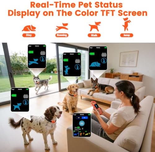 4-in-1 Electric Fence for Dogs for Medium Large Dogs, Safe Pet Containment