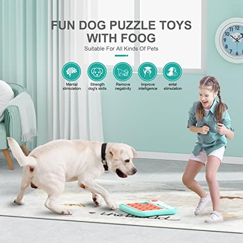 Dog Puzzle Toys, Treat Dispensing Dog Enrichment Toys for IQ Training and Brain Stimulation, Interactive Mentally Stimulating Toys as Gifts for Puppies, Cats, Dogs (L-Level 3)