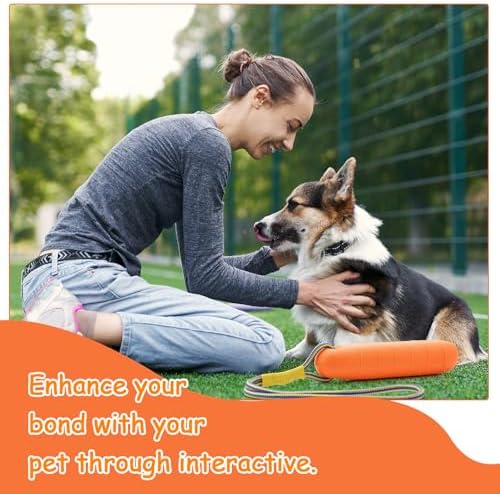 Blueweenly 4 Pack Dog Water Training Bumper Float Fetch Toy with Rope