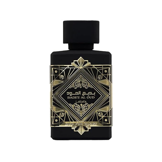 Lattafa Perfumes Bade'e Al Oud, Oud for Glory for Unisex Eau de Parfum Spray, 3.4 Ounce