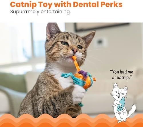 Catstages Tons of Tails Dental Catnip Cat Toy (Pack of 2)
