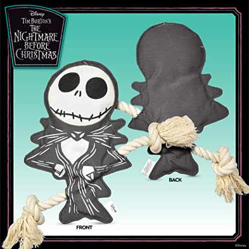 Disney Nightmare Before Christmas Jack Skellington Flattie Dog Toy, 10 Inch