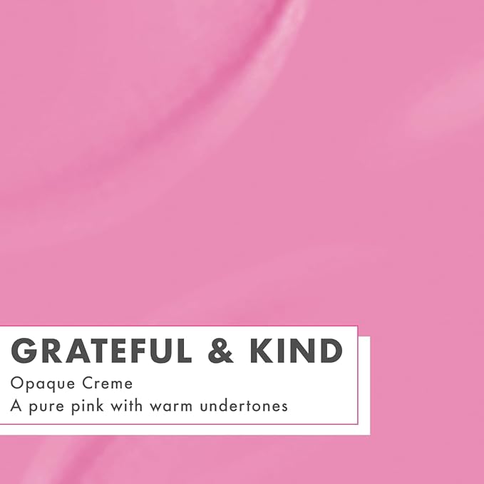 Olive & June Long Lasting Nail Polish | Spring Pastel Nails | Plump Gel-Like Finish No Lamp Needed | Lasts up to 10 days | 15-Free Vegan & Cruelty-Free Chip-Resistant | Grateful & Kind Pure Pink