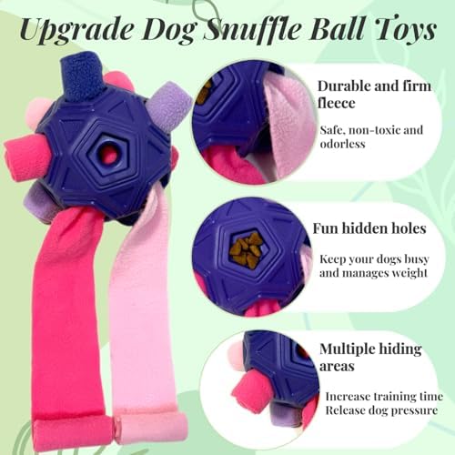 Interactive Snuffle Ball for Dog Toys Unbreakable Upgrade Ball Toy