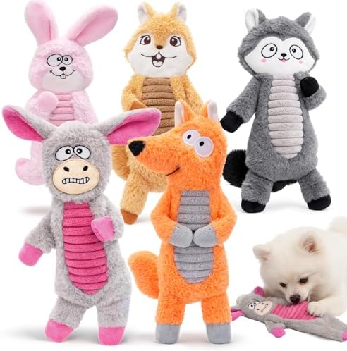 No Stuffing Dog Squeaky Toys Dogs Love These!
