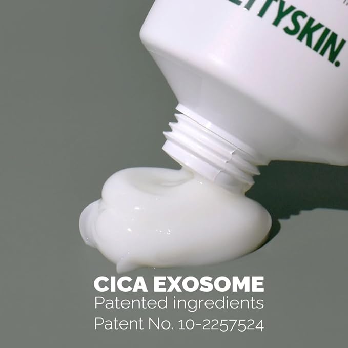 PRETTYSKIN CICA Exosome Soothing Cream with 75% Centella Asiatica Extract, Vitamin K Complex, and Hyaluronic Acid – Gentle Hydration for Sensitive Skin (2.02 fl oz)