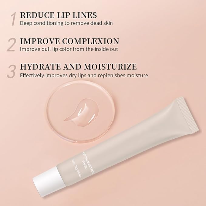 Summer Butter Lip Balm Lip Gloss, Ultra-Hydrating Natural Vegan Lip Balm, Sheer-Tinted Shine & Hydration, Soothes & Softens Dry Lips Skincare, Bálsamo labial hidratante #1 Vanilla 0.5 Fl Oz
