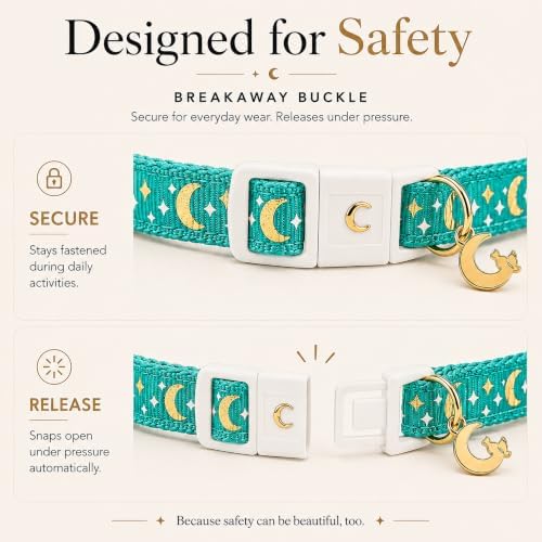 Breakaway Cat Collar with Bell for Kittens & Cats