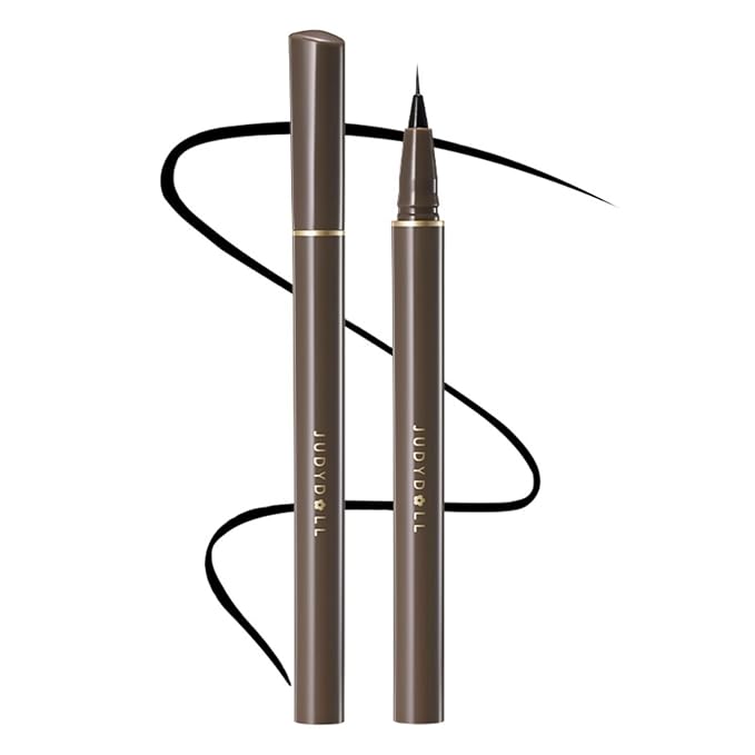 JUDYDOLL Ultra-Fine Liquid Eyeliner - Precision Tip for Wing Line, Smudge-Proof, Quick-Drying, Waterproof, Easy to Get Inner Corner Lined, Hooded Eyes-Friendly (#01 Black)