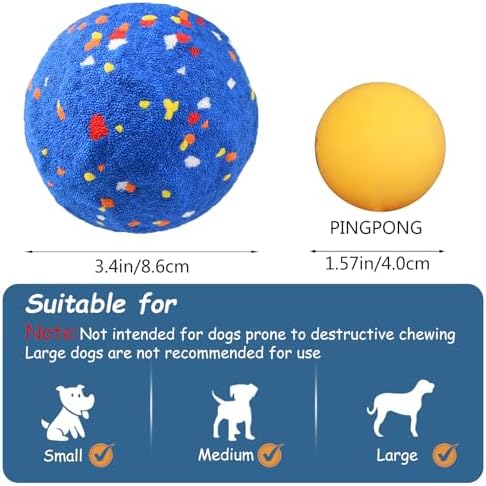 Smart Interactive Dog Toy, Automatic Moving Bouncing and Stimulation Interactive Dog Ball, Pet-Safe E-TPU Material, IP54 Waterproof Rating, Anti Boredom Dog Toys to Keep Them Busy,White