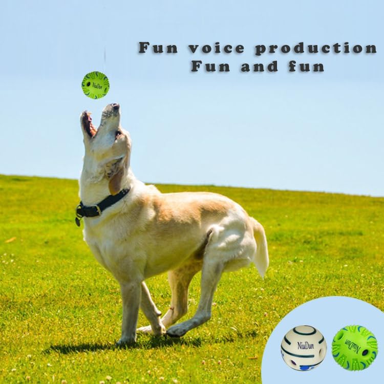 Swing Cluck Ball, A Great pet Dog Toy, Full of Fun. When a Dog Bites it, it can Make Giggles. It's a Beloved Toy for Pets(Dentate Giggle)