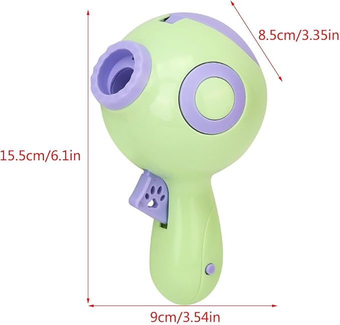 Dogs Treat Launchers Toy Funny Dispenser Toy Interactively Pet Slow Feeder with LED Light and Large Capacity Pet Treat Launchers Refill Cats Dogs