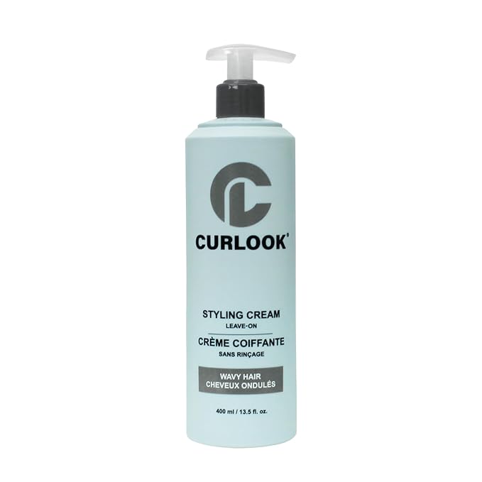 Wavy Hair Styling Cream | Silicone Free - 400ml - Transforms hair into soft, flexible and defined waves