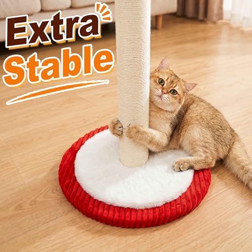 Carousel Cat Scratching Post with Hanging Toys, Interactive Cat Toys