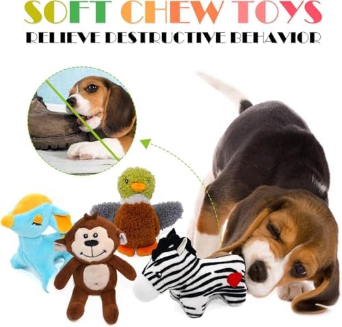 SHARLOVY Dog Squeaky Toys for Small Dogs, Pack 12