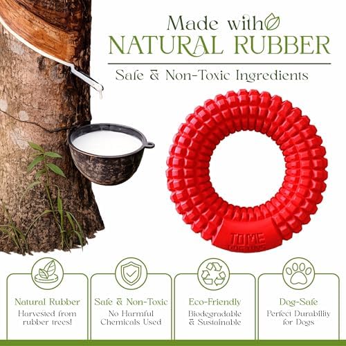 Chew Toys for Aggressive Chewers - Pack of 3 Treat Dispensing Ring, Bone, Shoe Interactive Puzzle Toys, Enrichment Toys for Boredom and Brain Stimulating Game Keeps Dogs Engaged