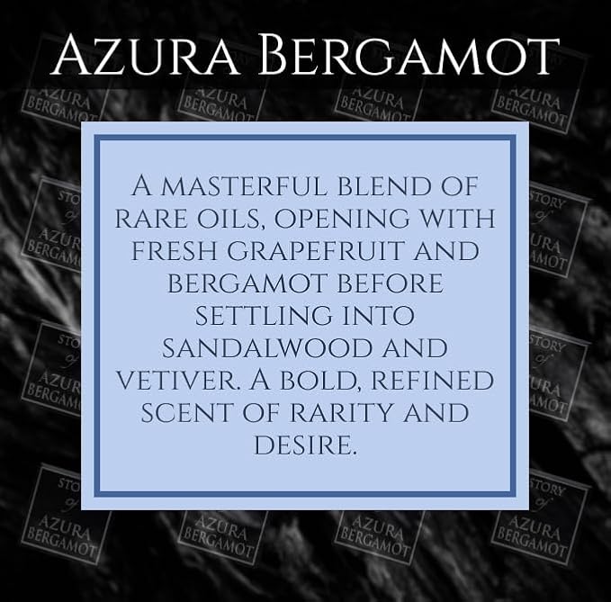 Prince Parfums Dubai – Story of Azura Bergamot – Men’s Extrait de Parfum 3.4 Ounces – Luxury Cologne with Grapefruit, Bergamot, Sandalwood & Vetiver – Fresh, Bold & Long Lasting Fragrance
