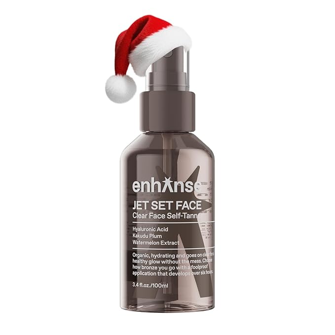 Jet Set Face Clear Self Tanner Spray for Men, Hyaluronic Acid, Hydrating Watermelon Extract, Mess & Streak Free, Anti Orange Tanning Water, 3.4 Fl Oz