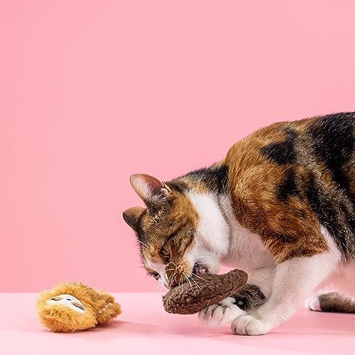 Fringe Studio Plush Cat Toy Set, Movin' Slow, Mini 2 Piece Set, Pet Shop Collection (692009)