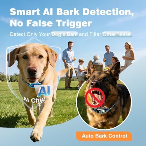 2 in 1 Shock Collar for Dogs 7-120lbs, Automatic Bark Collar with Remote Control, 3300ft IPX7 Waterproof E Collar for Large Medium Small Dogs with Beep (1-9), Vibration(1-16), Safe Shock(1-99)