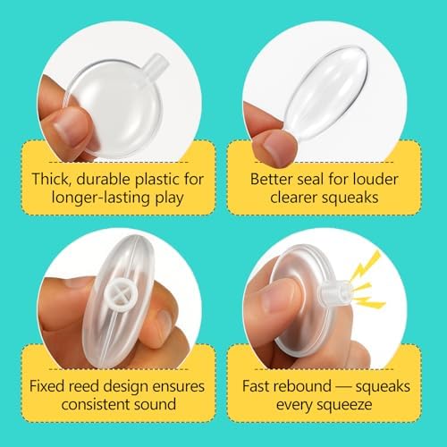 Squeakers for Dog Toys - 60 Pack Replacement Dog Toy Squeakers