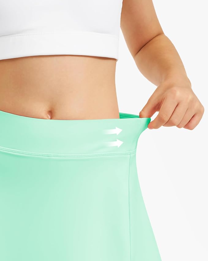 Stelle Girls Tennis Skirts with Pockets Athletic Skorts Inner Shorts High Waisted Sports Golf Running Skirt