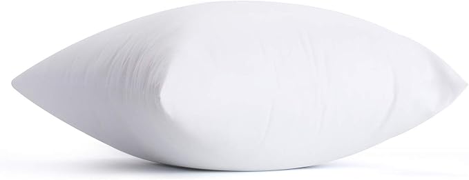 Calibrate Timing 18 x 18 inches Pillow Inserts, Set of 6 Hypoallergenic Brushed Microfiber Liner Down Alternative Filled Square Cushion Throw Pillow