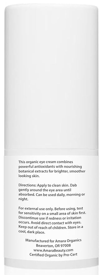 Kakadu Plum Vitamin C Eye Cream - USDA Certified Organic Skin Care - 0.5 fl oz