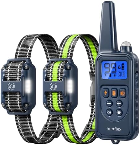 Dog Training E-Collar, 1-99 Humane Shock Levels, IPX8, 3300FT