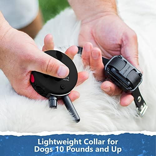 Educator K9-402 Two Dogs K9 Handler Professional E-Collar Training Collar with Remote - Up to 3/4 Mile Range, Waterproof, Rechargeable, 100 Stimulation Levels, Vibration, Tone, 33-Inch Bungee Collar