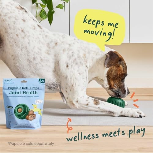 WOOF Hip & Joint Pupsicle Refill Pops - Dog Supplement for the Pupsicle Toy to Support Joint Health, Recovery, and Mobility - Extra Large Pops