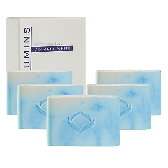 Relumins Glycolic Acid Soap Bar with Aloe and Salicylic Acid – Gentle Exfoliating AHA Soap for Smoother, Hydrated, and Revitalized Skin on Christmas – Professional Spa Formula, 135g x 3 Bars