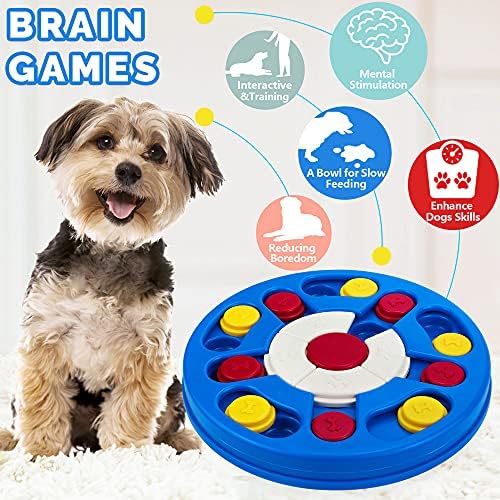 Joansan Dog Puzzle Toy, Interactive Dog Game, Mentally Stimulating Treat Dispenser for Large Dogs, Food Grade Material, Sequential Skills, Portable | Treat Dispenser & Slow Feeder for Small Medium & Large Dog Treat Training (Higher Level 2-3)