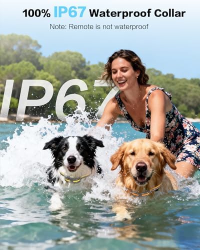 Dog Shock Collar 2 Pack, Rechargeable Dog Training Collar with Remote for Large Medium Small Dogs, 3300FT Waterproof Shock Collar with Beep Vibration and Shock Modes