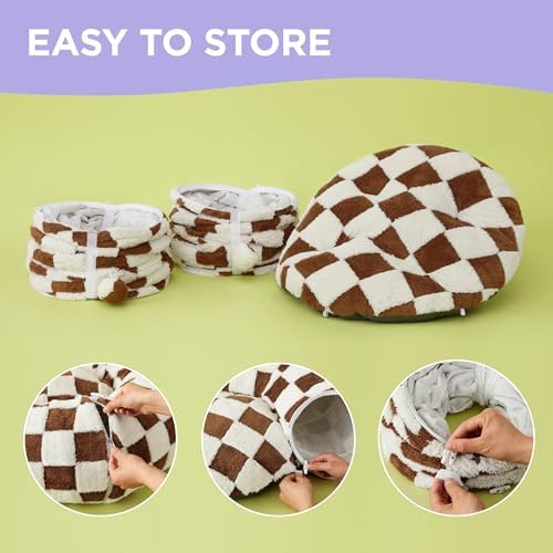 Lesure Donut Cute Jacquard Large Cat Tunnel Bed Kitten Toys for Dog Bunny