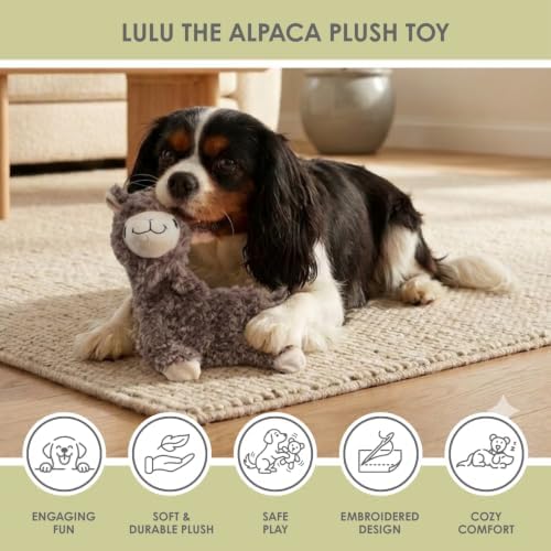 NANDOG My BFF Lulu Alpaca Dog Toy Signature Collection Soft Plush & Crinkle
