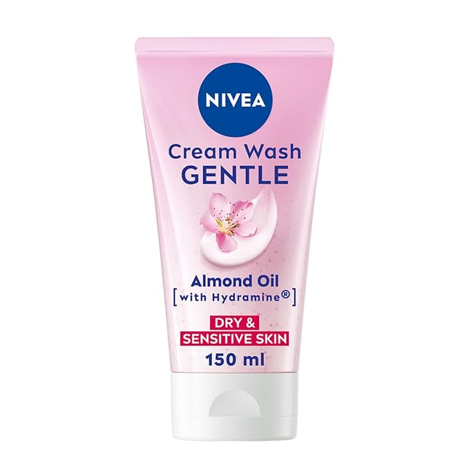 Nivea Daily Essentials Gentle Cleansing Cream Wash for Dry & Sensitive Skin (150ml) by Nivea