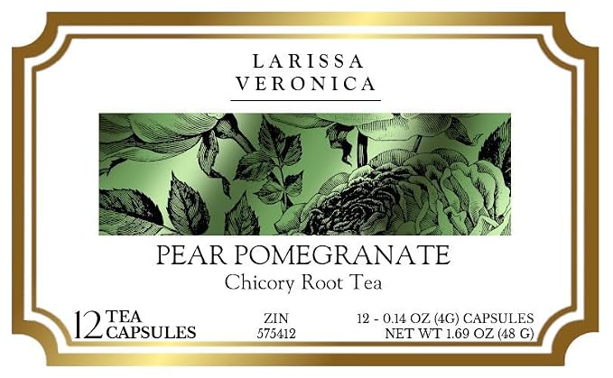 Pear Pomegranate Chicory Root Tea (Single Serve K-Cup Pods) (12 pods, ZIN: 575412) - 3 Pack