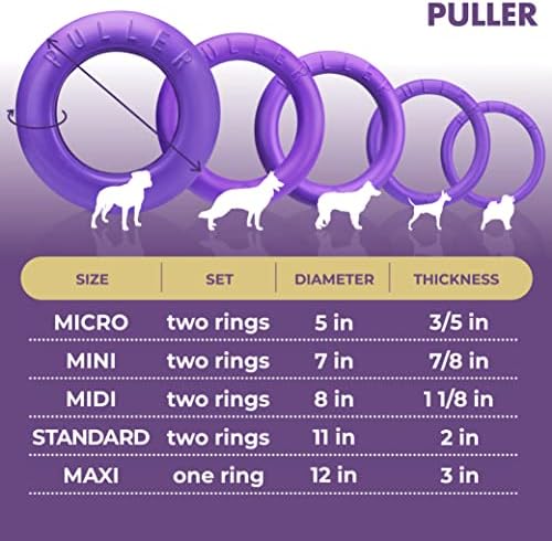 COLLAR Puller Dog Toy Ring for Small Medium Large Dogs Fetch Floating Disc