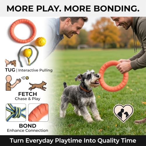 3-Piece Puppy Toys, EVA Chew Toy Set for Small Dogs