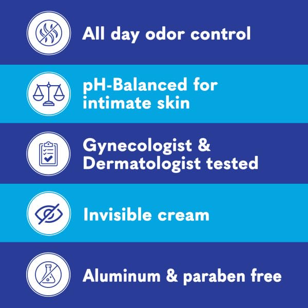 Summer’s Eve Ultimate Odor Protection Whole Body Deodorant Cream, Fresh Scent, Simply Sensitive & Blissful Escape, All Day Odor Control, Aluminum Free, 3 Ounce Each (Variety Pack of 6)