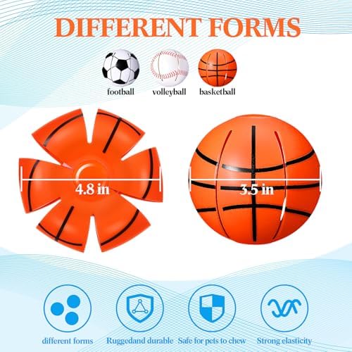 Abbylike 3 Pcs Magic Bouncing Ball Dog Flying Disc Toy