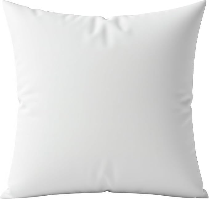 Digital Decor Decorative Throw Pillow Insert 20x20, Soft Hypoallergenic Down Alternative Cushion Form for Couch, Sofa & Bedroom Décor, Made in USA Square Pillow Insert, White, 1 Pack