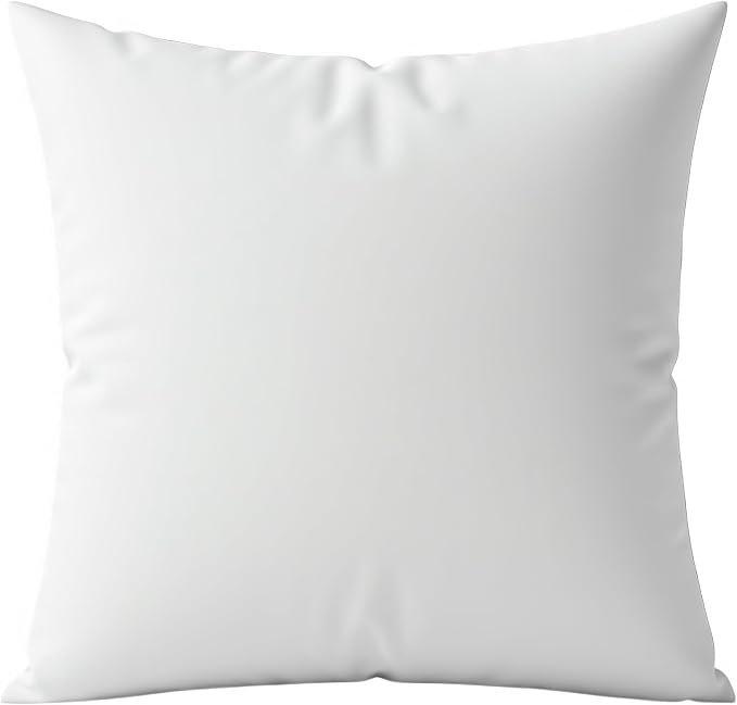 Digital Decor Decorative Throw Pillow Insert 24x24, Plush Hypoallergenic Down Alternative Pillow Form for Bed, Couch & Sofa, Made in USA Square Cushion Insert, White, 1 Pack